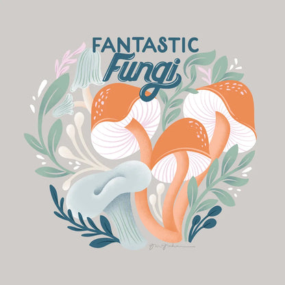 Fantastic Fungi III by Gia Graham. SKU 83683a. Archival Giclee Fine art print for wall decor.