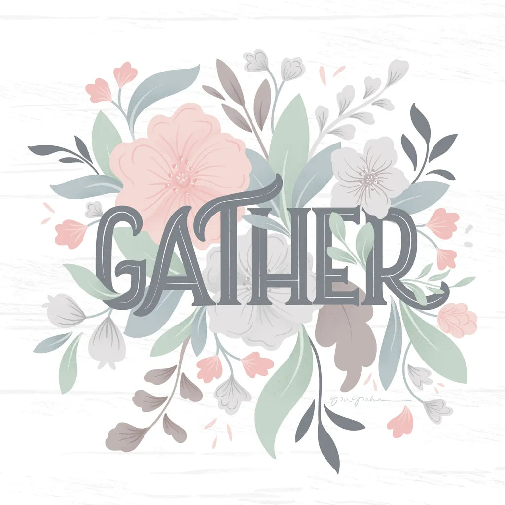 Farmhouse Floral I by Gia Graham. SKU 68796a. Archival Giclee Fine art print for wall decor.