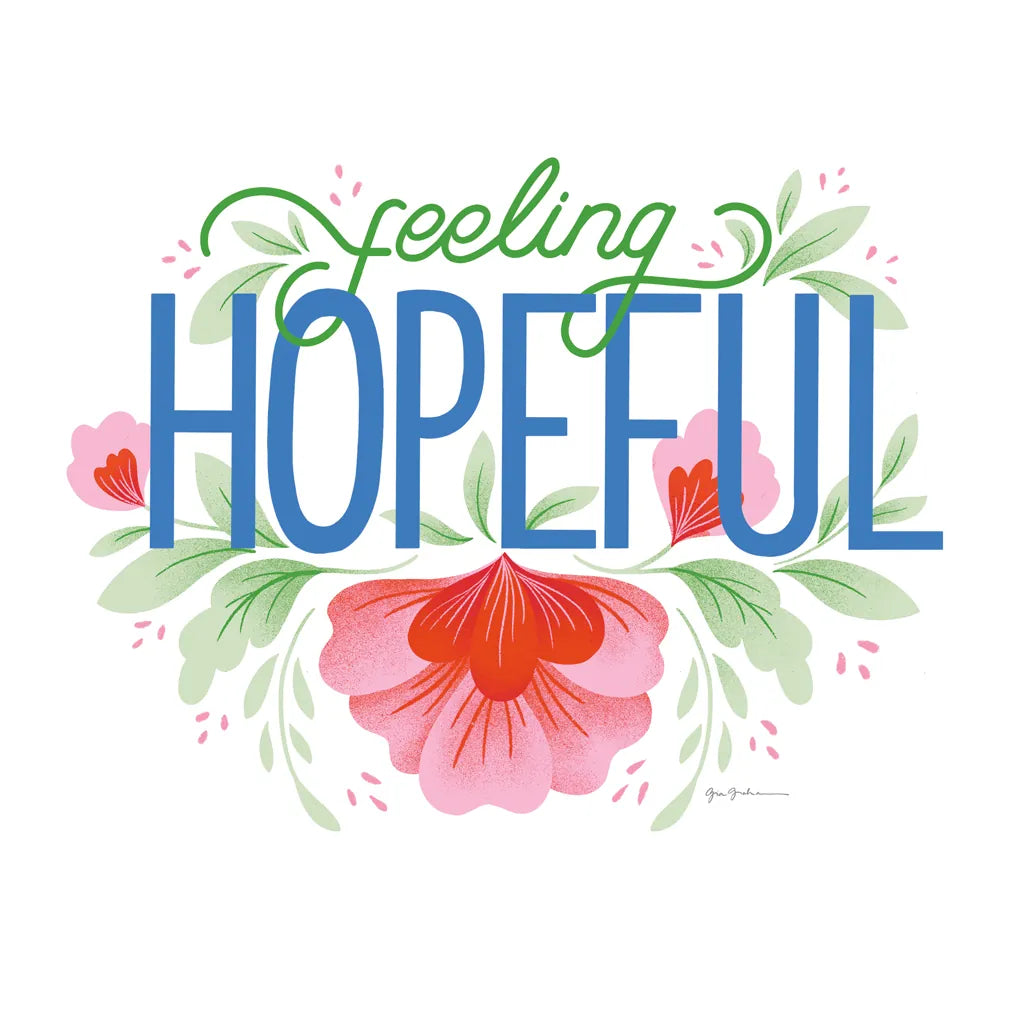 Feeling Hopeful I Bright by Gia Graham. SKU 79553a. Archival Giclee Fine art print for wall decor.