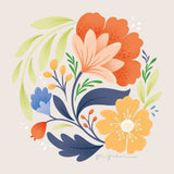 Floral Study I Bright by Gia Graham. SKU 79544a. Archival Giclee Fine art print for wall decor.