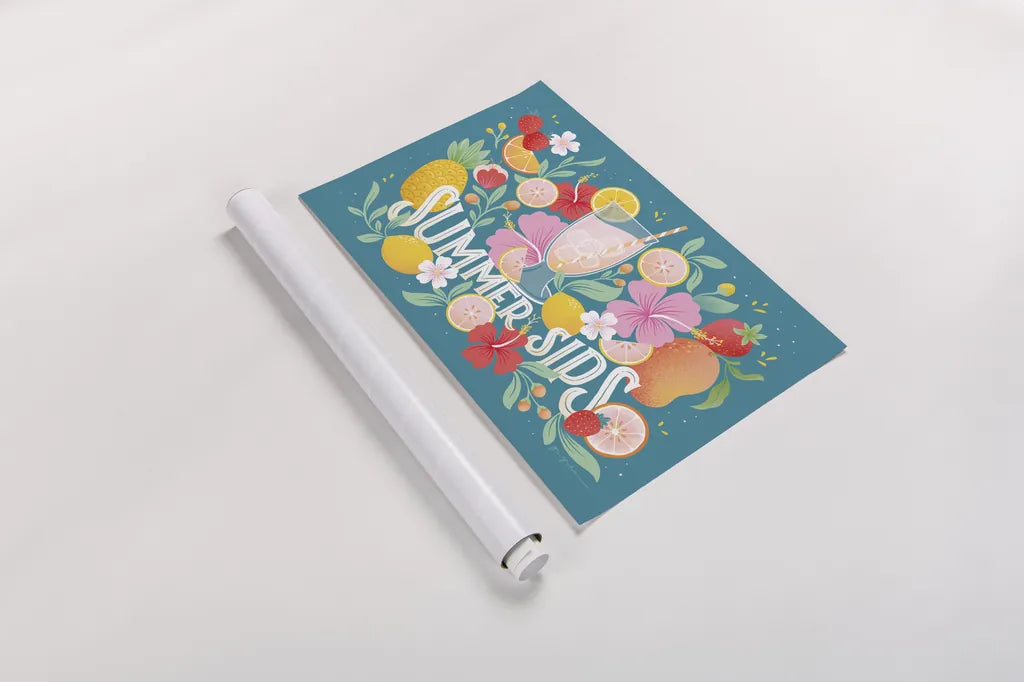 Fruit Punch I by Gia Graham. shown as a rolled paper print. Available as archival giclee rolled canvas, fine art paper, or poster print. SKU 82880i.