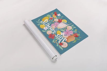 Fruit Punch I by Gia Graham. shown as a rolled paper print. Available as archival giclee rolled canvas, fine art paper, or poster print. SKU 82880i.