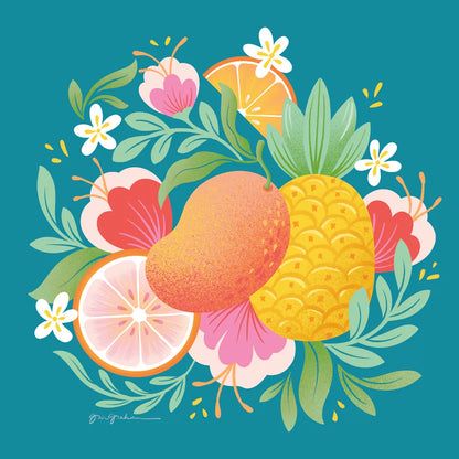 Fruit Punch II by Gia Graham. SKU 82881a. Archival Giclee Fine art print for wall decor.