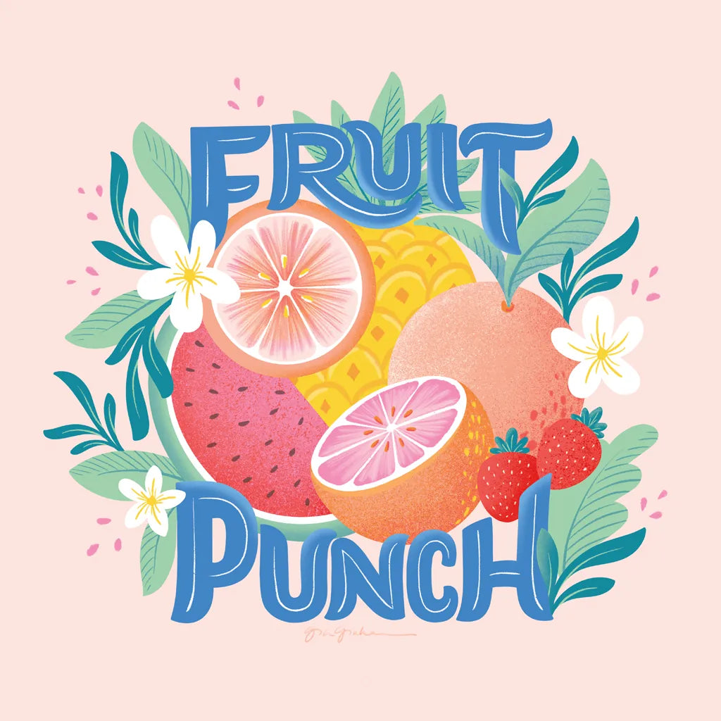 Fruit Punch V by Gia Graham. SKU 82884a. Archival Giclee Fine art print for wall decor.