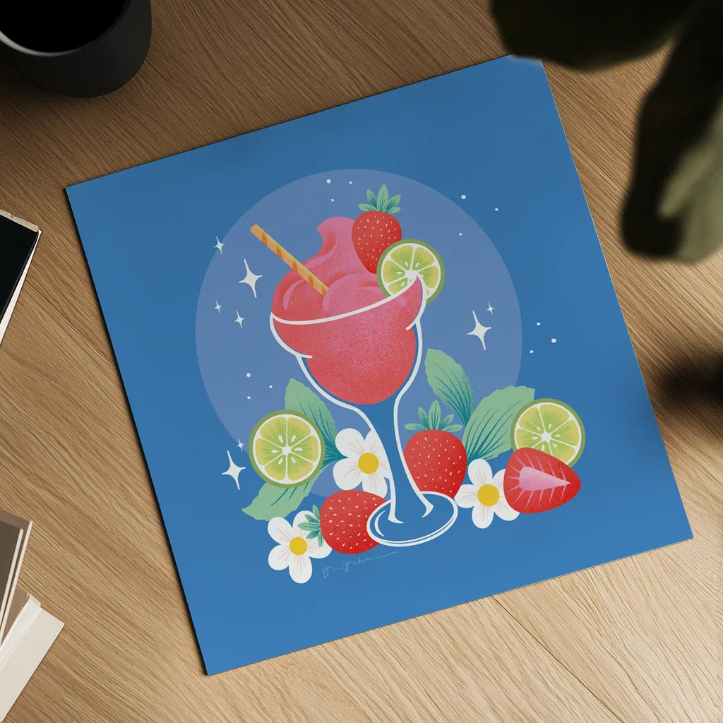 Fruit Punch VI by Gia Graham. Shown as a detailed flat fine art print, highlighting archival giclee quality. Available as an archival giclee rolled canvas, fine art paper, or poster print. SKU 82885a.