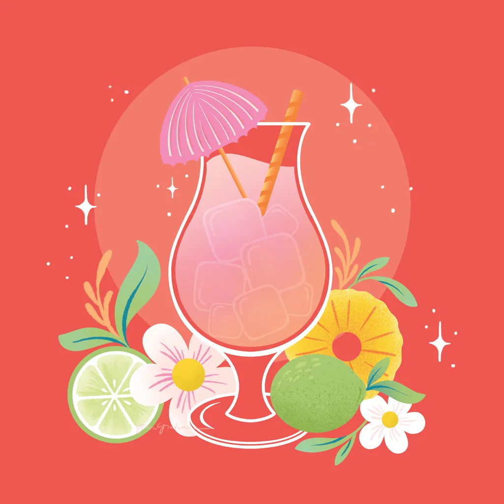 Fruit Punch VII by Gia Graham. SKU 82886a. Archival Giclee Fine art print for wall decor.