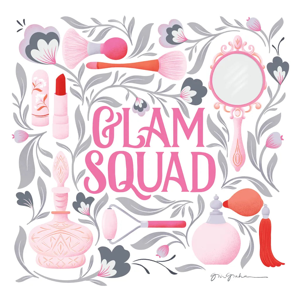 Glam Squad I by Gia Graham. SKU 72658a. Archival Giclee Fine art print for wall decor.