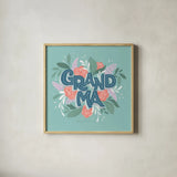 Grandma by Gia Graham. Shown in a natural wood glass frame for a timeless modern aesthetic. Available as an archival giclee rolled canvas, fine art paper, or poster print. SKU 67313a.