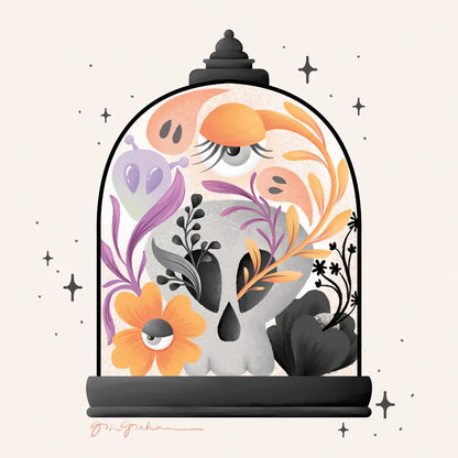 Halloween Spirit IV by Gia Graham. SKU 89418a. Archival Giclee Fine art print for wall decor.