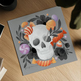 Halloween Spirit V by Gia Graham. Shown as a detailed flat fine art print, highlighting archival giclee quality. Available as an archival giclee rolled canvas, fine art paper, or poster print. SKU 89419a.