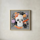 Halloween Spirit V by Gia Graham. Shown in a natural wood glass frame for a timeless modern aesthetic. Available as an archival giclee rolled canvas, fine art paper, or poster print. SKU 89419a.
