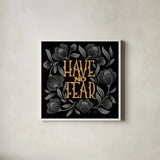 Halloween Spirit VI by Gia Graham. Shown in a crisp white glass frame for a clean and minimalist style. Available as an archival giclee rolled canvas, fine art paper, or poster print. SKU 89420a.