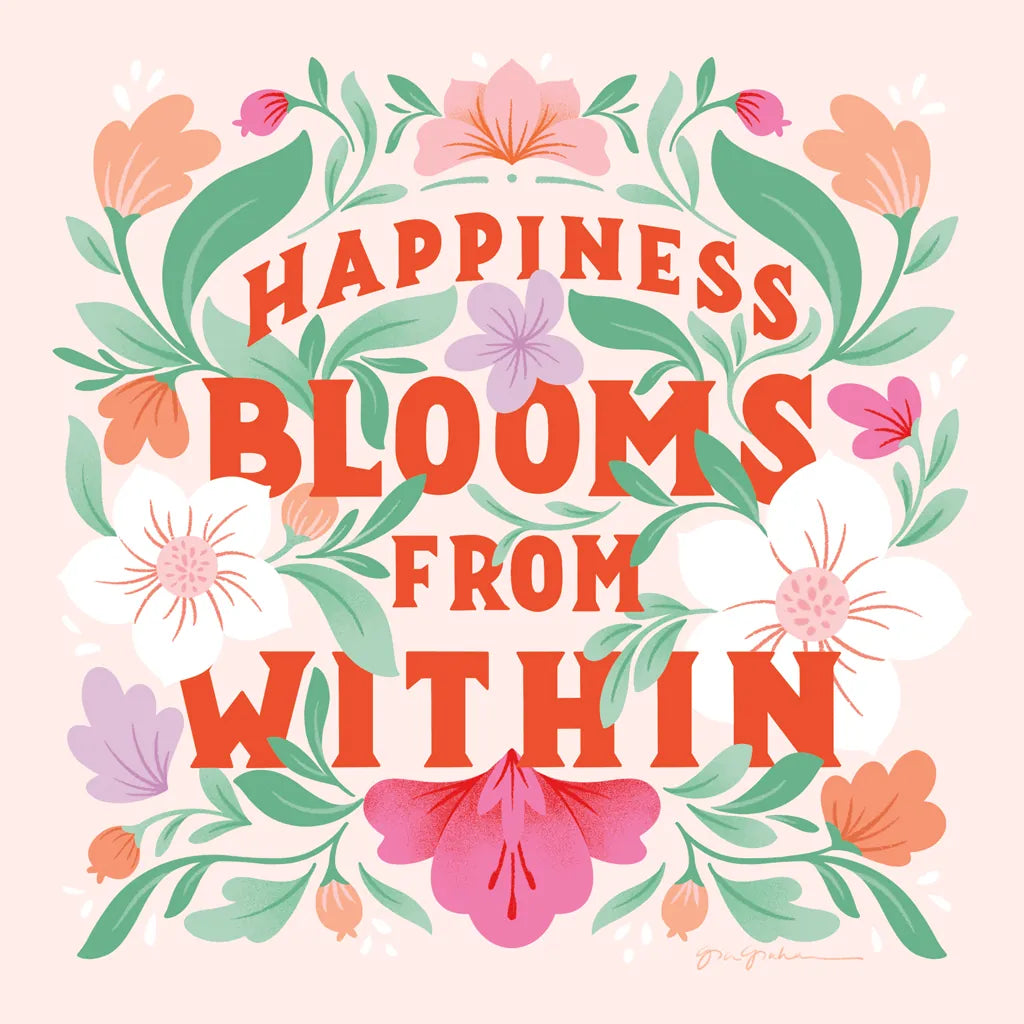 Happiness Blooms I by Gia Graham. SKU 84681a. Archival Giclee Fine art print for wall decor.