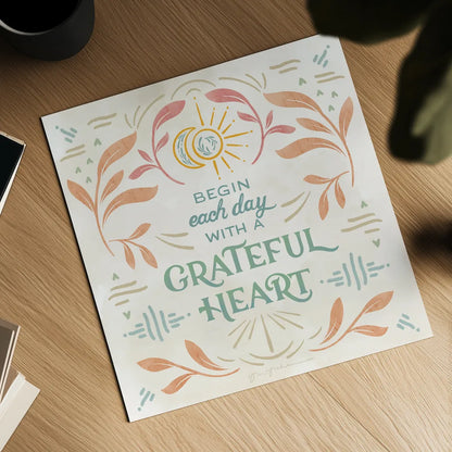 Heart and Mind I by Gia Graham. Shown as a detailed flat fine art print, highlighting archival giclee quality. Available as an archival giclee rolled canvas, fine art paper, or poster print. SKU 67254a.