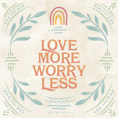 Heart and Mind II Love More by Gia Graham. SKU 72726a. Archival Giclee Fine art print for wall decor.