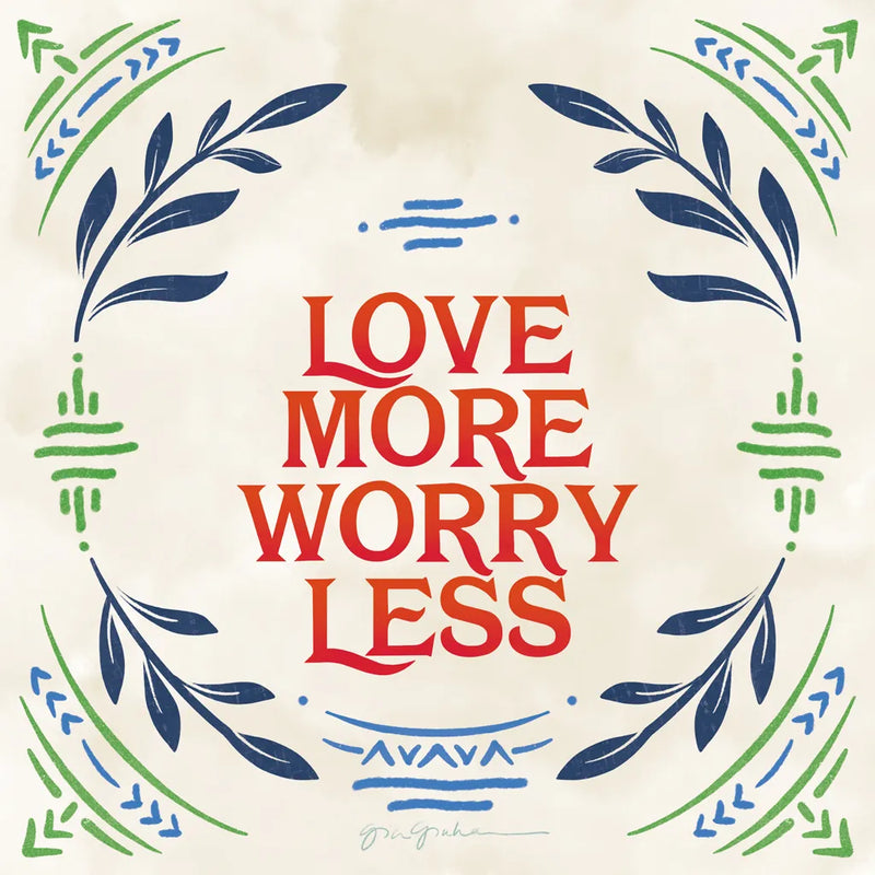 Heart and Mind II Love More Bright by Gia Graham. SKU 79540a. Archival Giclee Fine art print for wall decor.
