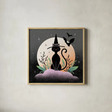 Hocus Pocus II by Gia Graham. Shown in a natural wood glass frame for a timeless modern aesthetic. Available as an archival giclee rolled canvas, fine art paper, or poster print. SKU 84335a.