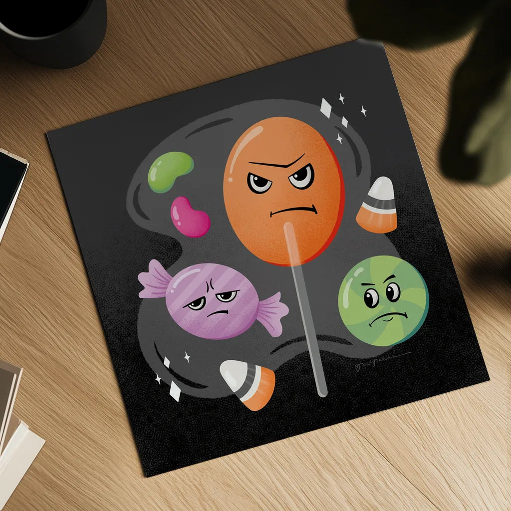 Hocus Pocus III by Gia Graham. Shown as a detailed flat fine art print, highlighting archival giclee quality. Available as an archival giclee rolled canvas, fine art paper, or poster print. SKU 84336a.