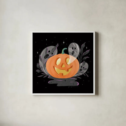 Hocus Pocus V by Gia Graham. Shown in a crisp white glass frame for a clean and minimalist style. Available as an archival giclee rolled canvas, fine art paper, or poster print. SKU 84338a.
