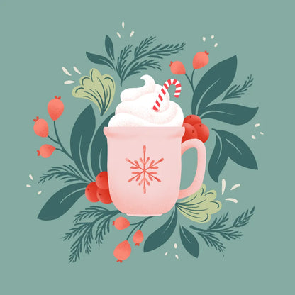 Holiday Mug I by Gia Graham. SKU 75358a. Archival Giclee Fine art print for wall decor.