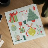 Home for the Holidays V by Gia Graham. Shown as a detailed flat fine art print, highlighting archival giclee quality. Available as an archival giclee rolled canvas, fine art paper, or poster print. SKU 98815a.