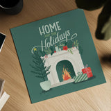 Home for the Holidays VI by Gia Graham. Shown as a detailed flat fine art print, highlighting archival giclee quality. Available as an archival giclee rolled canvas, fine art paper, or poster print. SKU 98816a.