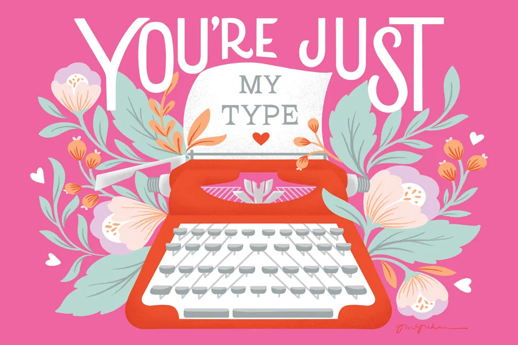 Just My Type I by Gia Graham. SKU 79667i. Archival Giclee Fine art print for wall decor.