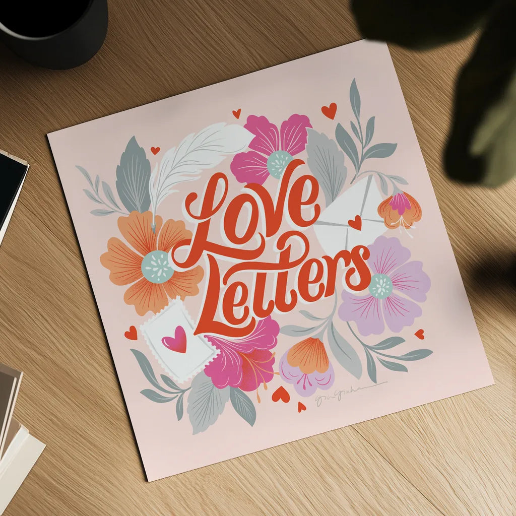 Just My Type IV by Gia Graham. Shown as a detailed flat fine art print, highlighting archival giclee quality. Available as an archival giclee rolled canvas, fine art paper, or poster print. SKU 79670a.