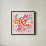 Just My Type IV by Gia Graham. Shown in a sleek black glass frame for a contemporary gallery look. Available as an archival giclee rolled canvas, fine art paper, or poster print. SKU 79670a.