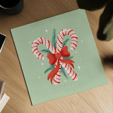 Lets Get Merry II by Gia Graham. Shown as a detailed flat fine art print, highlighting archival giclee quality. Available as an archival giclee rolled canvas, fine art paper, or poster print. SKU 87524a.