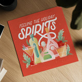Lets Get Merry IV by Gia Graham. Shown as a detailed flat fine art print, highlighting archival giclee quality. Available as an archival giclee rolled canvas, fine art paper, or poster print. SKU 87526a.