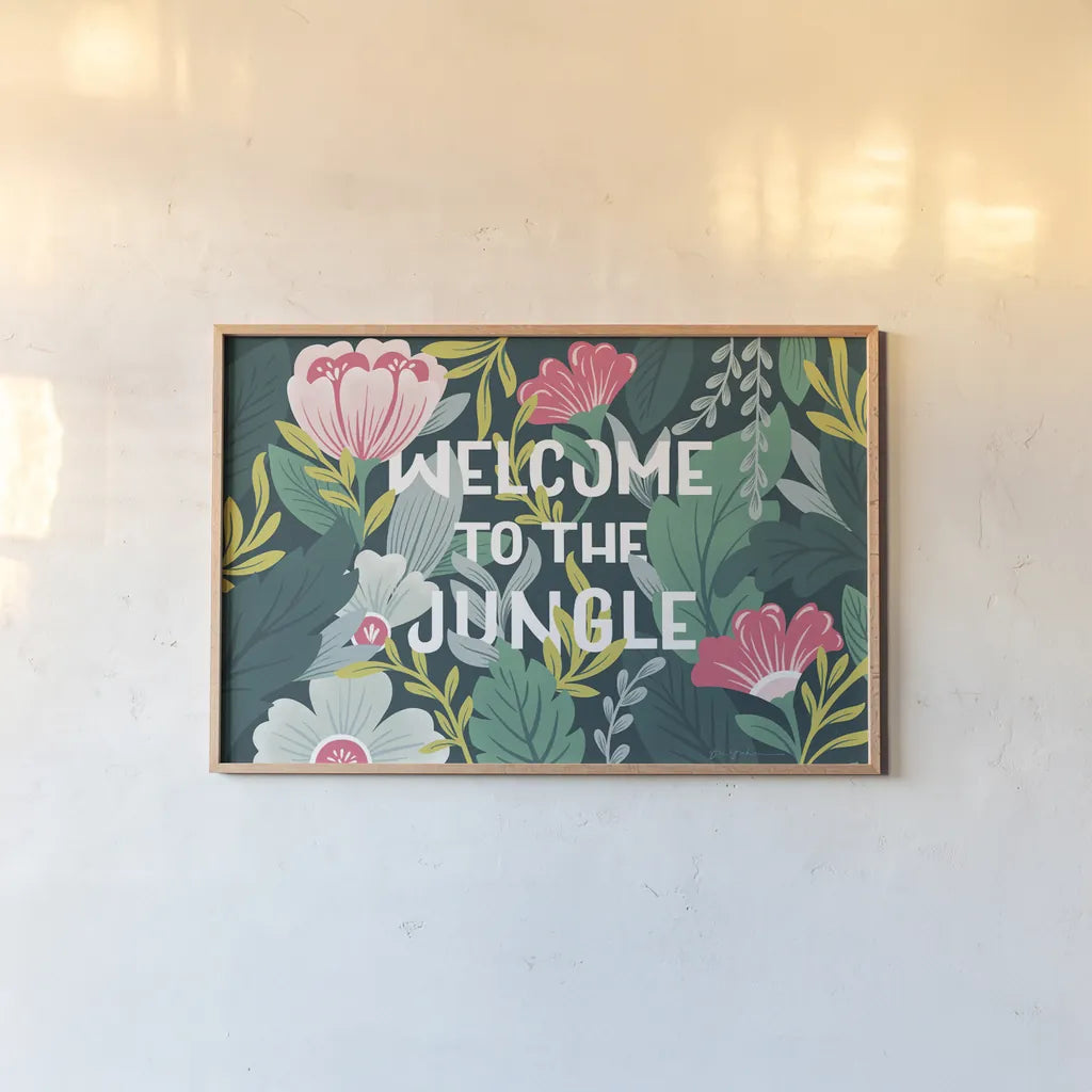 Lush Life I by Gia Graham. shown as a paper print in a natural frame. Available as a archival giclee rolled canvas, fine art paper, or poster print. SKU 80218i.