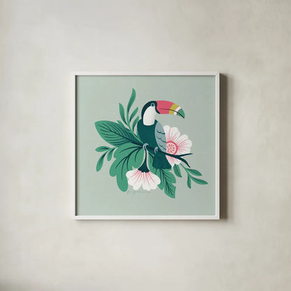 Lush Life II by Gia Graham. Shown in a crisp white glass frame for a clean and minimalist style. Available as an archival giclee rolled canvas, fine art paper, or poster print. SKU 80219a.