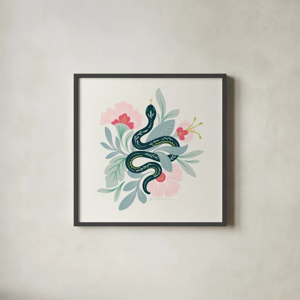 Lush Life III by Gia Graham. Shown in a sleek black glass frame for a contemporary gallery look. Available as an archival giclee rolled canvas, fine art paper, or poster print. SKU 80220a.