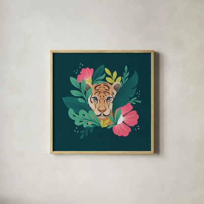 Lush Life IV by Gia Graham. Shown in a natural wood glass frame for a timeless modern aesthetic. Available as an archival giclee rolled canvas, fine art paper, or poster print. SKU 80221a.
