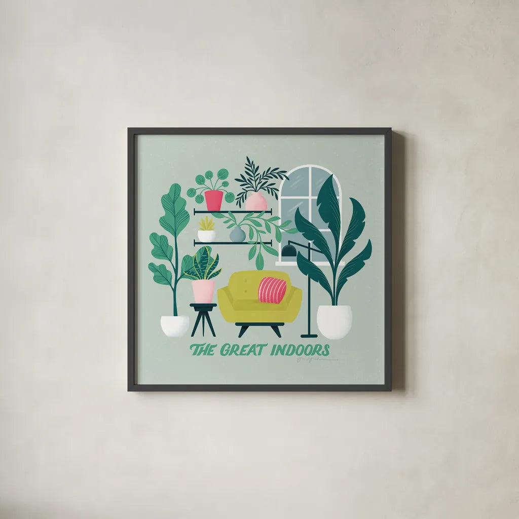 Lush Life IX by Gia Graham. Shown in a sleek black glass frame for a contemporary gallery look. Available as an archival giclee rolled canvas, fine art paper, or poster print. SKU 80226a.