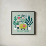 Lush Life IX by Gia Graham. Shown in a sleek black glass frame for a contemporary gallery look. Available as an archival giclee rolled canvas, fine art paper, or poster print. SKU 80226a.