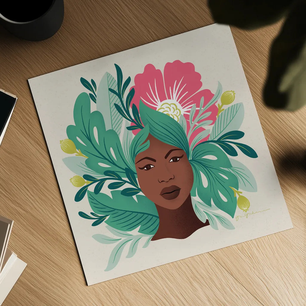 Lush Life VI by Gia Graham. Shown as a detailed flat fine art print, highlighting archival giclee quality. Available as an archival giclee rolled canvas, fine art paper, or poster print. SKU 80223a.