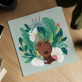 Lush Life VII by Gia Graham. Shown as a detailed flat fine art print, highlighting archival giclee quality. Available as an archival giclee rolled canvas, fine art paper, or poster print. SKU 80224a.