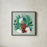 Lush Life VII by Gia Graham. Shown in a sleek black glass frame for a contemporary gallery look. Available as an archival giclee rolled canvas, fine art paper, or poster print. SKU 80224a.