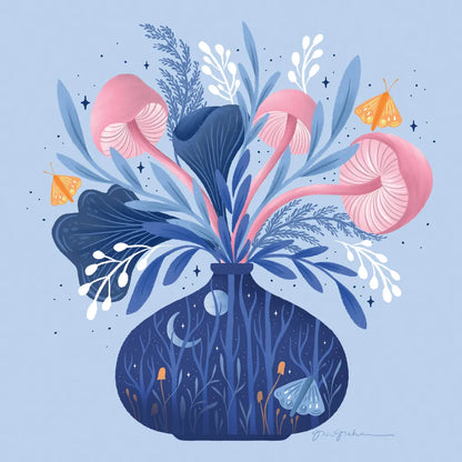 Magical Arrangement by Gia Graham. SKU 87440a. Archival Giclee Fine art print for wall decor.