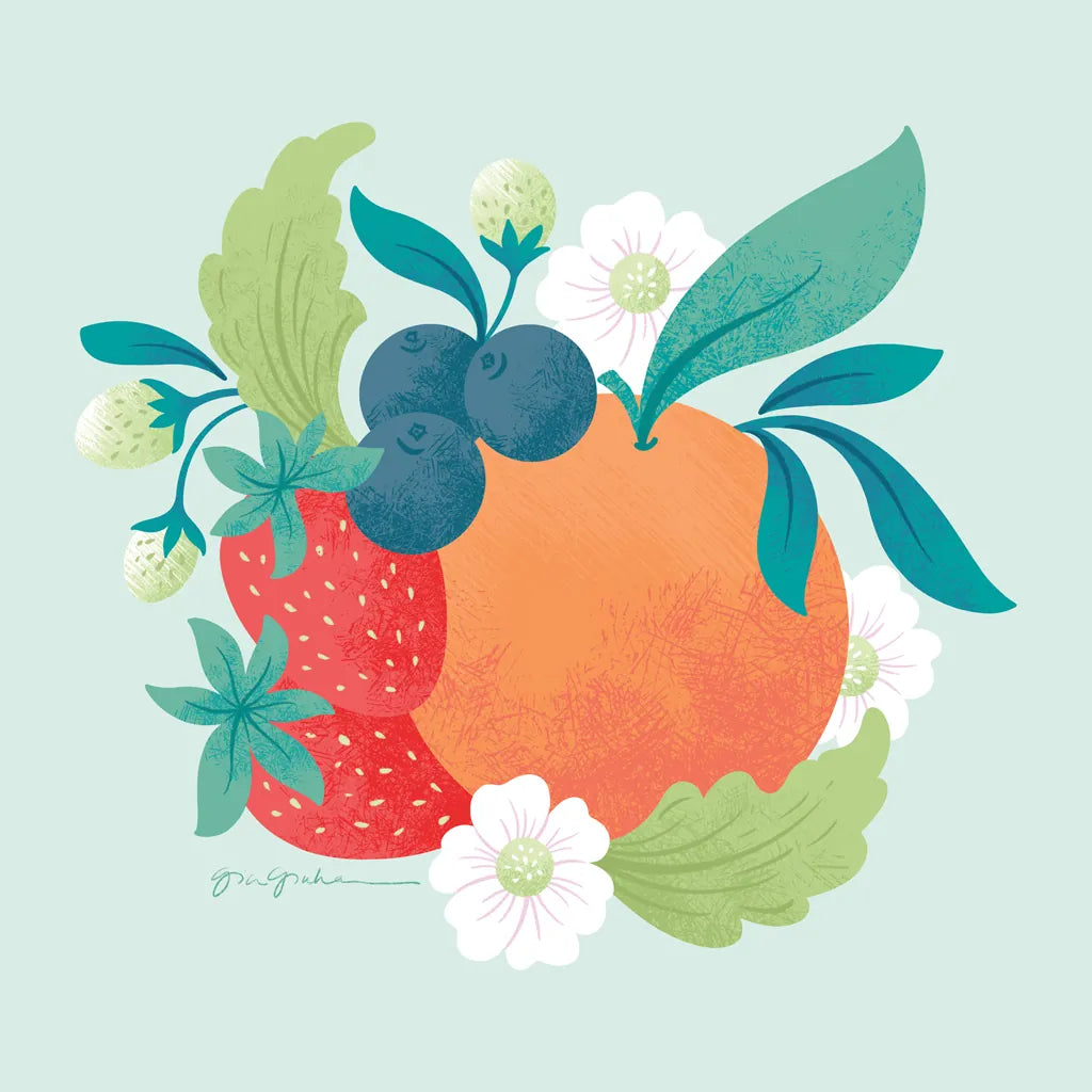 Market Fresh II by Gia Graham. SKU 74530a. Archival Giclee Fine art print for wall decor.