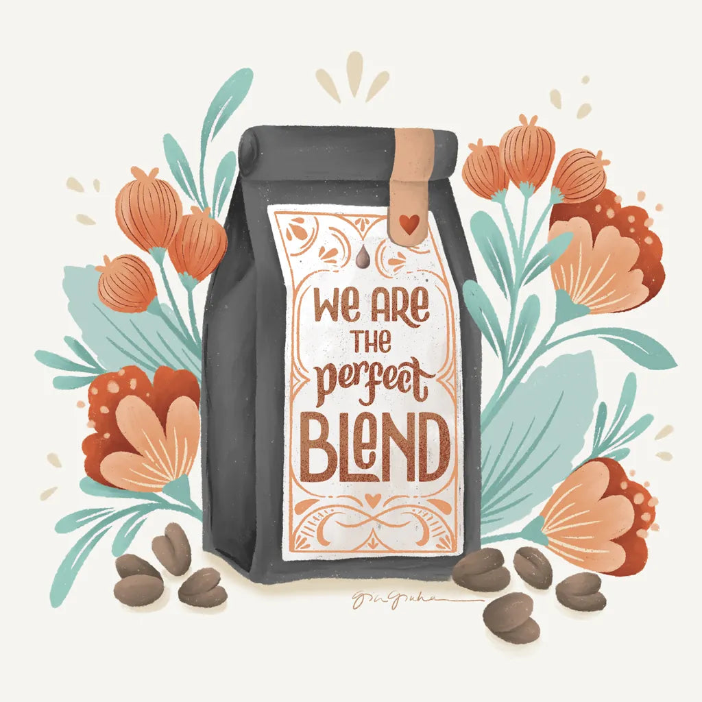 Perfect Blend I by Gia Graham. SKU 92122a. Archival Giclee Fine art print for wall decor.