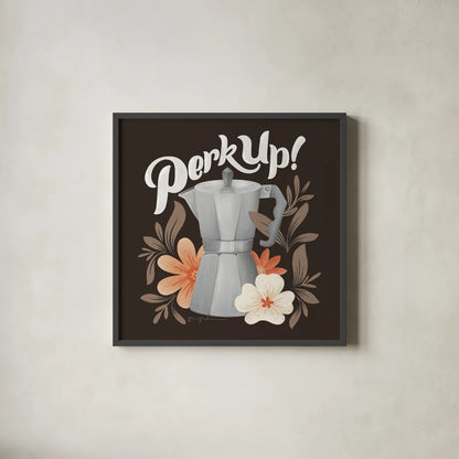 Perfect Blend III by Gia Graham. Shown in a sleek black glass frame for a contemporary gallery look. Available as an archival giclee rolled canvas, fine art paper, or poster print. SKU 92124a.