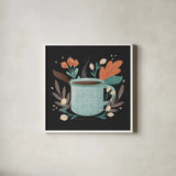 Perfect Blend V by Gia Graham. Shown in a crisp white glass frame for a clean and minimalist style. Available as an archival giclee rolled canvas, fine art paper, or poster print. SKU 96632a.