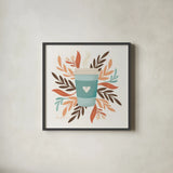 Perfect Blend VI by Gia Graham. Shown in a sleek black glass frame for a contemporary gallery look. Available as an archival giclee rolled canvas, fine art paper, or poster print. SKU 96633a.