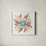 Perfect Blend VI by Gia Graham. Shown in a crisp white glass frame for a clean and minimalist style. Available as an archival giclee rolled canvas, fine art paper, or poster print. SKU 96633a.