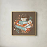 Perfect Blend VII by Gia Graham. Shown in a natural wood glass frame for a timeless modern aesthetic. Available as an archival giclee rolled canvas, fine art paper, or poster print. SKU 96634a.