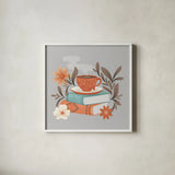 Perfect Blend VIII by Gia Graham. Shown in a crisp white glass frame for a clean and minimalist style. Available as an archival giclee rolled canvas, fine art paper, or poster print. SKU 96635a.