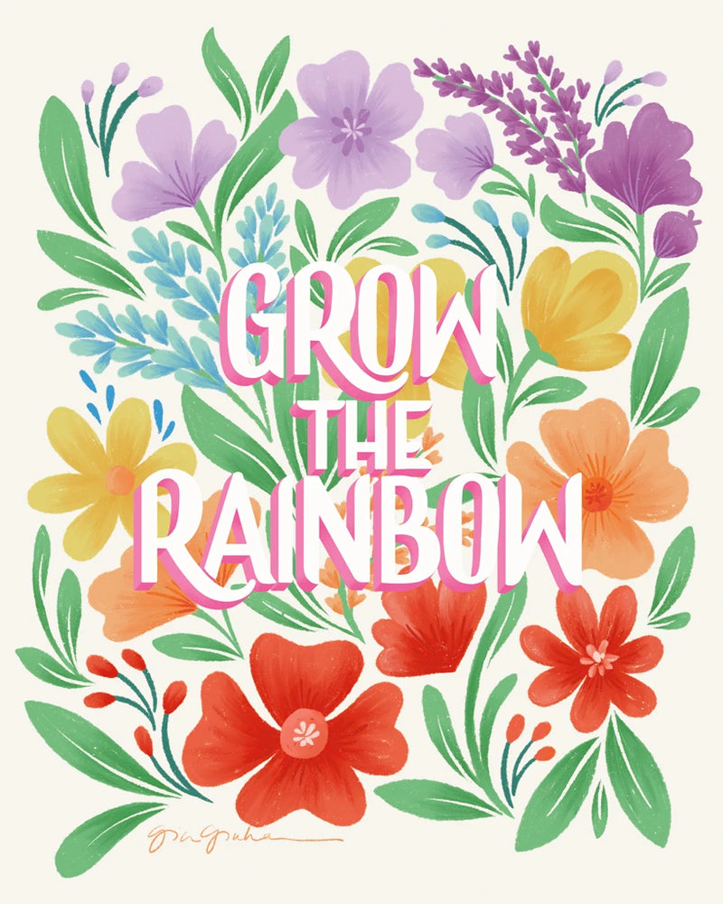 Rainbow Florals I by Gia Graham